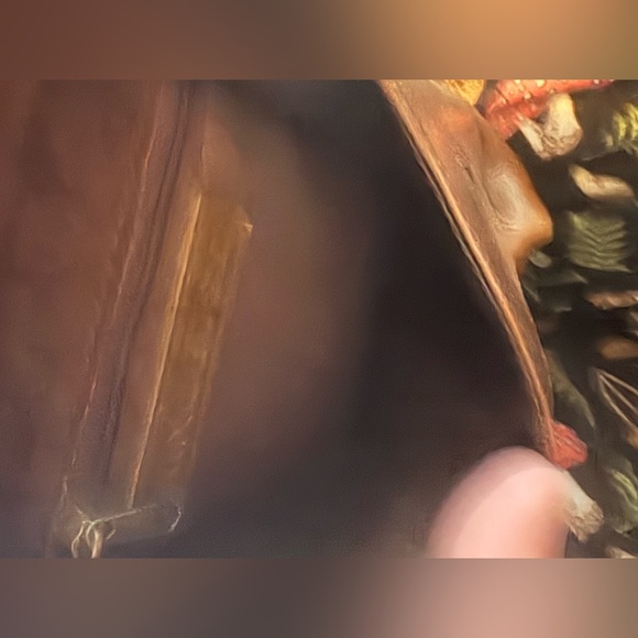 Nino Bossi Brown Leather Crossbody Organizer Purse Zip Around Small Bag - Picture 9 of 10